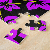 熱帯ハイビスカスの花 ジグソーパズル (側面)