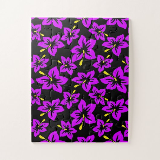 熱帯ハイビスカスの花 ジグソーパズル (縦)