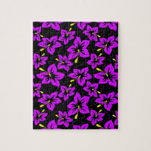 熱帯ハイビスカスの花 ジグソーパズル (縦)