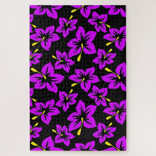 熱帯ハイビスカスの花 ジグソーパズル (縦)