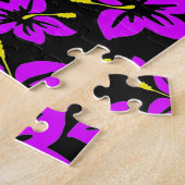 熱帯ハイビスカスの花 ジグソーパズル (側面)