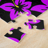 熱帯ハイビスカスの花 ジグソーパズル (側面)