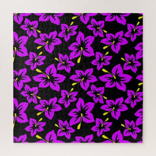 熱帯ハイビスカスの花 ジグソーパズル (縦)