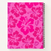 熱帯ハイビスカスガーリーハワイ花柄 ノートブック (裏面)
