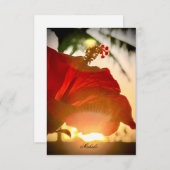 熱帯ハイビスカスサンキューカード サンキューカード (正面/裏面)