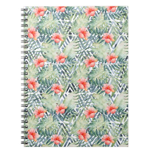 熱帯ハイビスカストリバルフローラ ノートブック (正面)