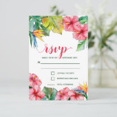 熱帯ハイビスカスハワイアン結婚ズ 出欠カード (スタンド正面)