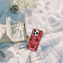 熱帯ハイビスカスパタパーソナライズされたーンiPhoneケース iPhone 15 Proケース