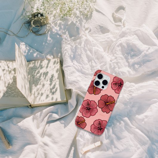 熱帯ハイビスカスパタパーソナライズされたーンiPhoneケース Case-Mate iPhoneケース