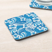 熱帯ハイビスカスパターン コースター (左側)