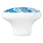 熱帯ハイビスカスパターン セラミックノブ (側面)