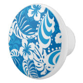 熱帯ハイビスカスパターン セラミックノブ (右)