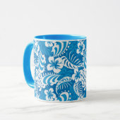 熱帯ハイビスカスパターン マグカップ (正面左)