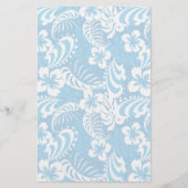 熱帯ハイビスカスパターン 便箋 (正面)