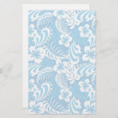 熱帯ハイビスカスパターン 便箋 (正面/裏面)