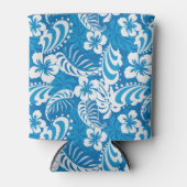 熱帯ハイビスカスパターン 缶クーラー (正面)