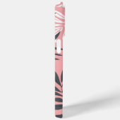 熱帯ハイビスカスピンクパーソナライズされたモノグラム Case-Mate iPhoneケース (裏面 / 右)