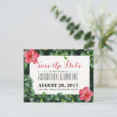 熱帯ハイビスカスフラワーウェディングザデー 案内ポストカード (スタンド正面)