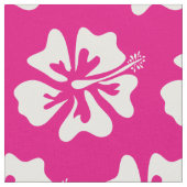 熱帯ハイビスカスフラワーハワイ花柄 ファブリック (クローズアップ)