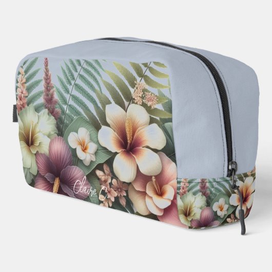 熱帯ハイビスカスフラワーメドレアクセサリーポーチ ドップキット (右コーナー)