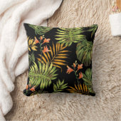 熱帯ハイビスカスフラワー装飾用装飾用クッション クッション (ブランケット)