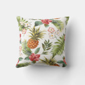 熱帯ハイビスカスフラワー装飾用装飾用クッション クッション (裏面)