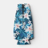 熱帯ハイビスカスフローラルパターン2 ボトルクーラー (裏面)