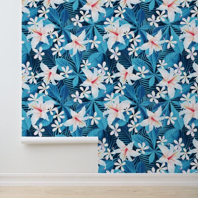 熱帯ハイビスカスフローラルパターン2 壁紙 (アプリケーション)