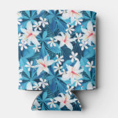 熱帯ハイビスカスフローラルパターン2 缶クーラー (裏面)