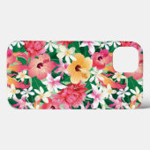 熱帯ハイビスカスフローラルパターン2 Case-Mate iPhoneケース (裏面 (横))