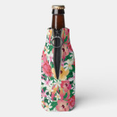 熱帯ハイビスカスフローラルパターン ボトルクーラー (ボトル裏面)