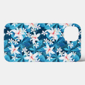 熱帯ハイビスカスフローラルパターン Case-Mate iPhoneケース (裏面 (横))
