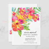 熱帯ハイビスカスフローラ移動発表 案内ポストカード (正面/裏面)