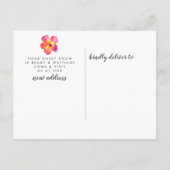 熱帯ハイビスカスフローラ移動発表 案内ポストカード (裏面)