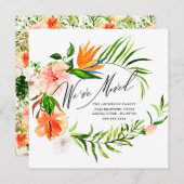 熱帯ハイビスカスフローラ移動発表 案内状 (正面/裏面)