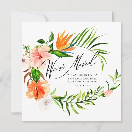 熱帯ハイビスカスフローラ移動発表 案内状 (正面)