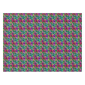 熱帯ハイビスカスフローラ花模様 テーブルクロス (正面(横))