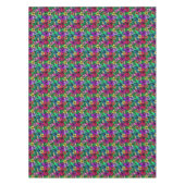 熱帯ハイビスカスフローラ花模様 テーブルクロス (正面)