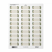 熱帯ハイビスカスボホフローラ住所 ラベル (フルシート)