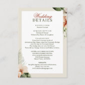 熱帯ハイビスカスボホ結婚パステル エンクロージャーカード (正面)