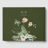 熱帯ハイビスカスボホ結婚パステル ゲストブック (裏面)