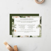 熱帯ハイビスカスボホ結婚パステル ノートカード (正面/裏面インサイチュ)