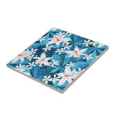 熱帯ハイビスカス花柄 タイル (側面)