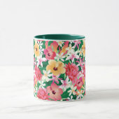 熱帯ハイビスカス花柄 マグカップ (中央)