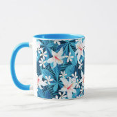 熱帯ハイビスカス花柄 マグカップ (左)