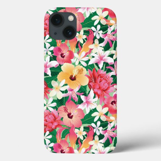 熱帯ハイビスカス花柄 Case-Mate iPhoneケース (裏面)