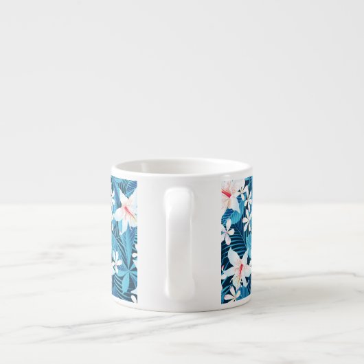 熱帯ハイビスカス花模様2 エスプレッソカップ (裏面)