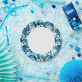 熱帯ハイビスカス花模様2 ペーパープレート (パーティー)