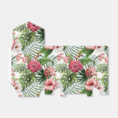 熱帯ハイビスカス葉花葉パターン フェイバーボックス (折り畳みなし)