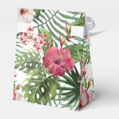 熱帯ハイビスカス葉花葉パターン フェイバーボックス (裏面サイド)